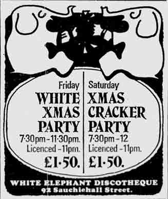 White Elephant advert 1976